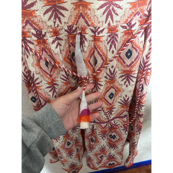 Sundance Annetta Dress NWT Size Petite Medium Embroidered Cotton Sleeveless Midi - Picture 3 of 8